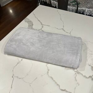 Pottery Barn plush blue stroller blanket